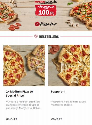 Éttermek kínálatok, Pécs | Bestseller Pizzák a Pizza Hut | 2022. 02. 16. - 2022. 05. 30.