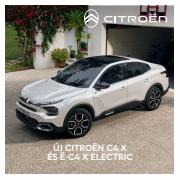 Autók, motorkerékpárok és alkatrészek kínálatok, Szeged | ë-C4 X Electric a Citroën | 2023. 01. 07. - 2024. 01. 08.