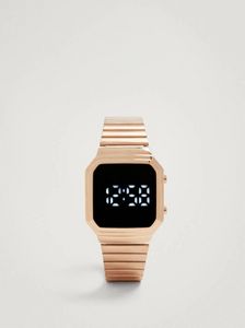 Digital Watch With Square Face, Rose Gold kínálat, 12495 Ft a Parfois -ben