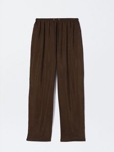 NEW Loose-Fitting Trousers With Elastic Waistband  Loose-Fitting Trousers With Elastic Waistband kínálat, 16995 Ft a Parfois -ben